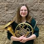 Allison Hoffman. Teaches French horn at lesson studios in Normal, IL.